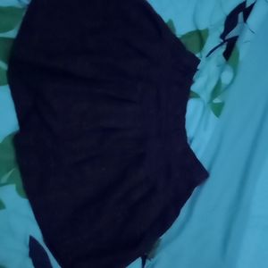 Red and black plaid skirt